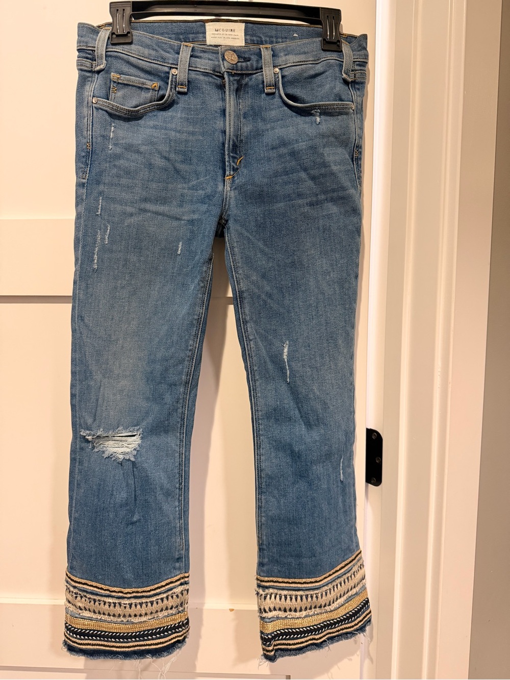 McGuire Blue Embroidered Women’s Jeans